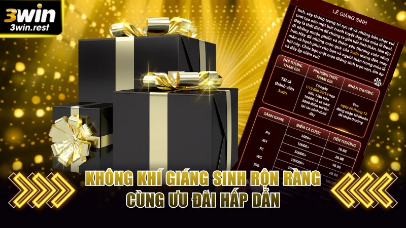 Không khí Giáng sinh rộn ràng cùng ưu đãi hấp dẫn