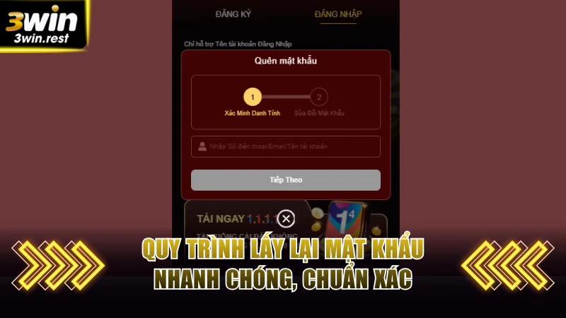 Quy trình lấy lại mật khẩu nhanh chóng, chuẩn xác