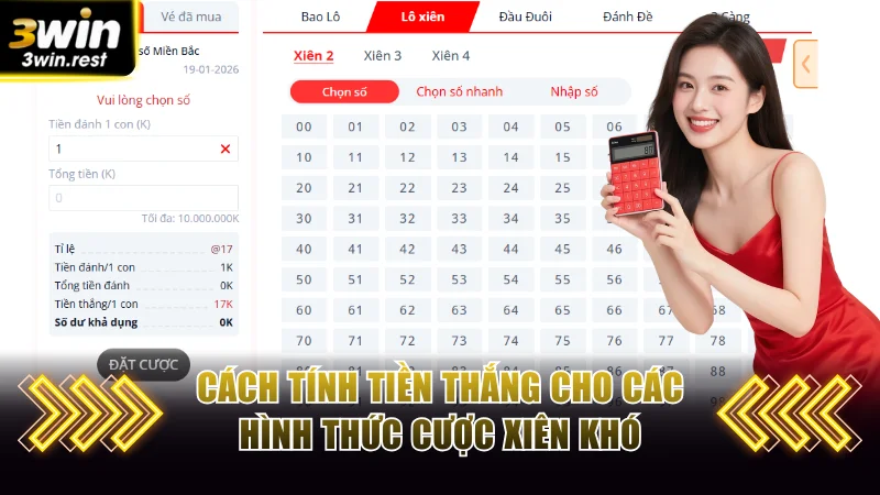Bỏ túi cách tính tiền thắng cho các hình thức cược xiên khó