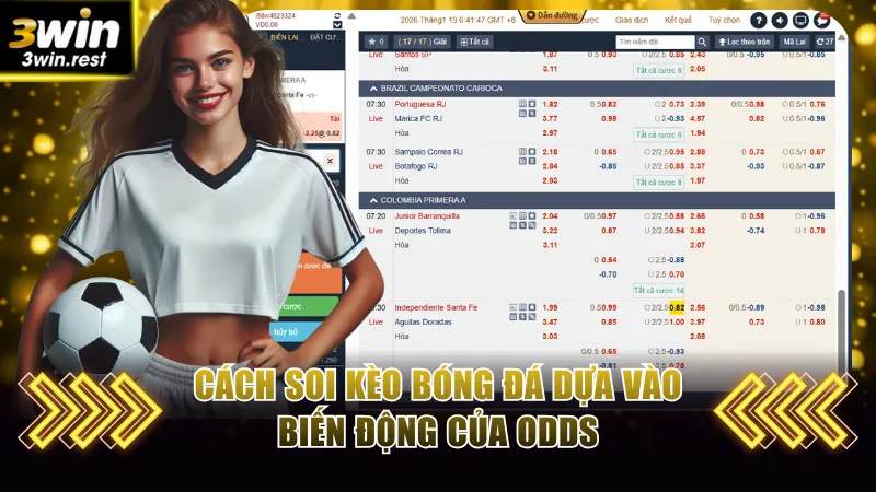 Cách soi kèo bóng đá dựa vào biến động của odds
