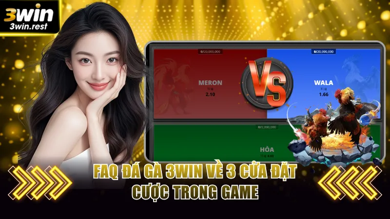 FAQ đá gà 3win về 3 cửa đặt cược trong game