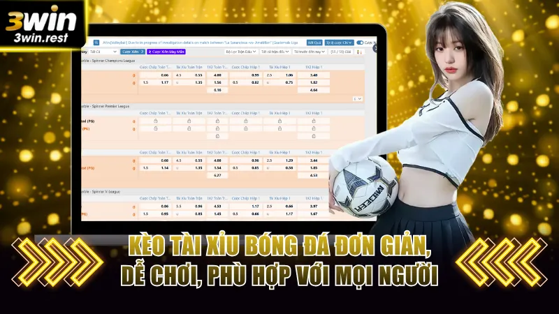 Kèo tài xỉu bóng đá đơn giản, dễ chơi, phù hợp với mọi người