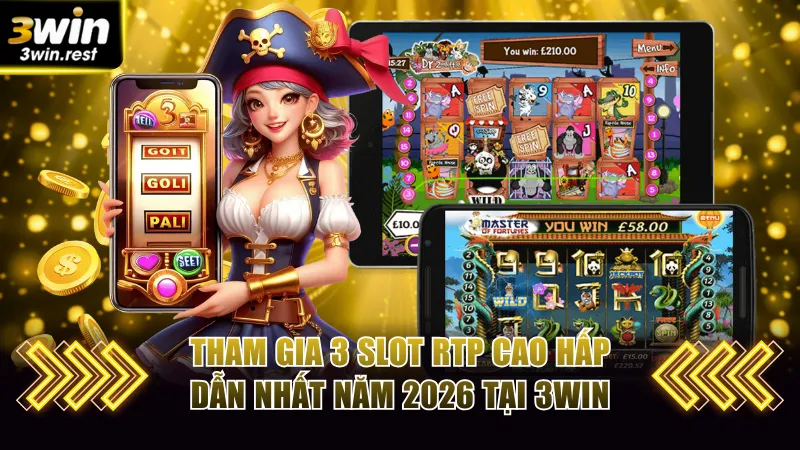 Tham gia 3 slot RTP cao hấp dẫn nhất năm 2026 tại 3win